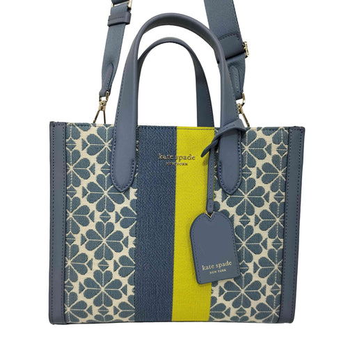 ケイトスペードニューヨーク kate spade NEW YORK スペード フラワー ジャカード ストライプ マンハッタン スモール トート レディース